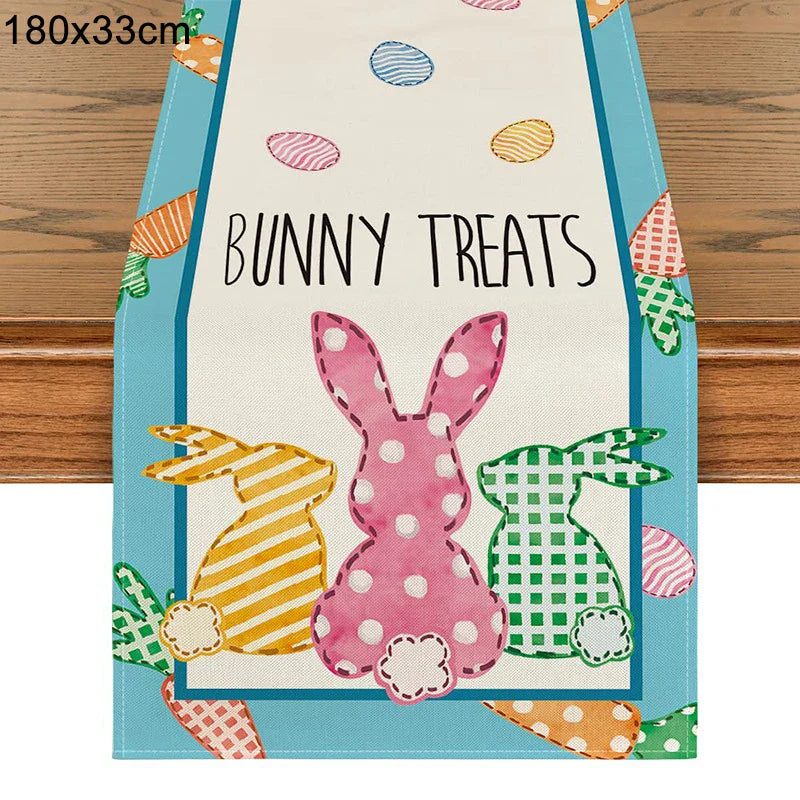 Linen Easter Table Runner