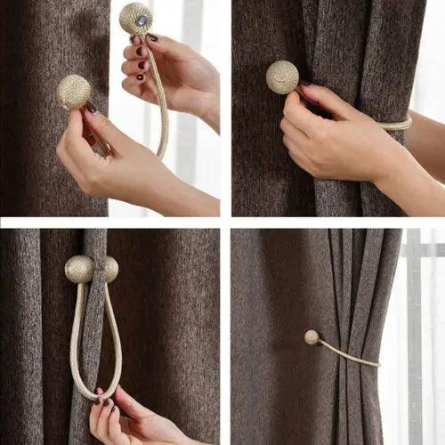 Magnetic Curtain Tie Rope - Martine's Bazaar