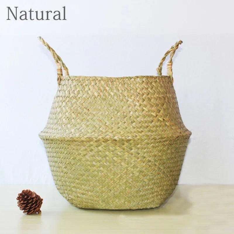 Handmade Woven Laundry Basket - Martine's Bazaar