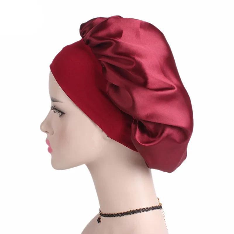 Deluxe Women's Satin Sleep Cap - Martine's Bazaar