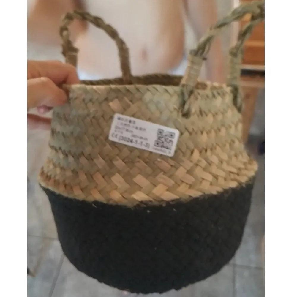 Handmade Woven Laundry Basket - Martine's Bazaar