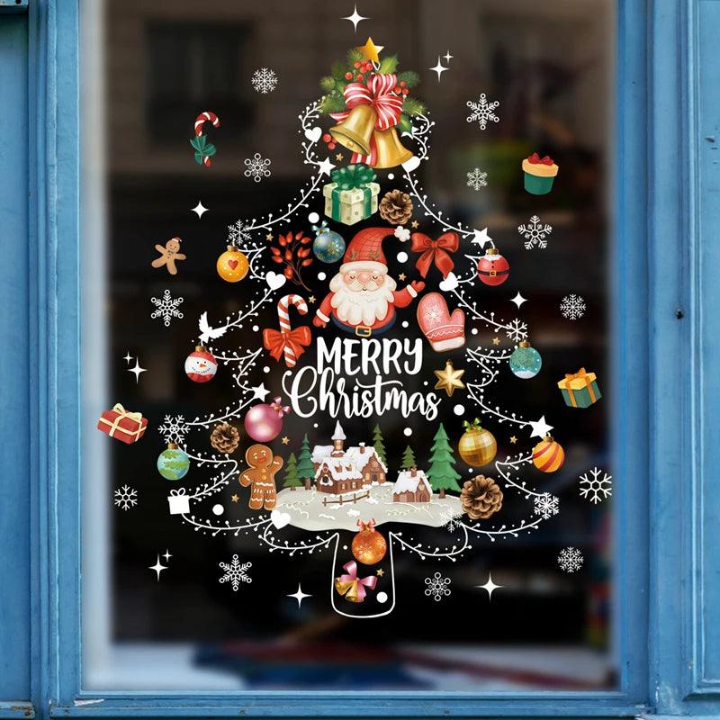 Santa Claus Window Stickers - Martine's Bazaar