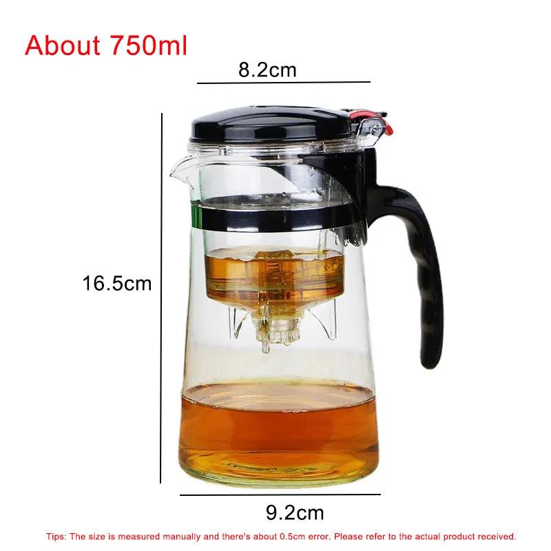 Heat Resistant Glass Tea Pot - Martine's Bazaar