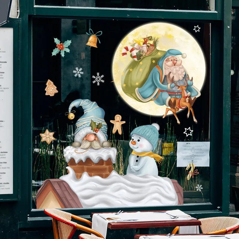 Santa Claus Window Stickers - Martine's Bazaar