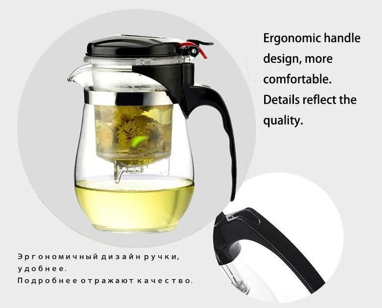 Heat Resistant Glass Tea Pot - Martine's Bazaar