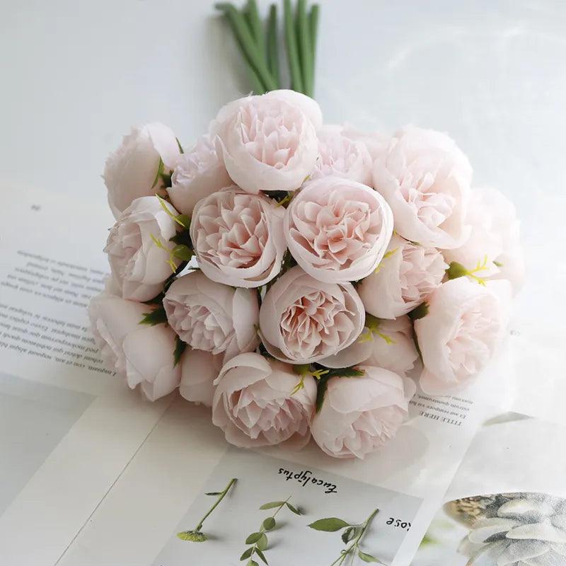 Beautiful Rose Artificial Silk Bouquet - Martine's Bazaar