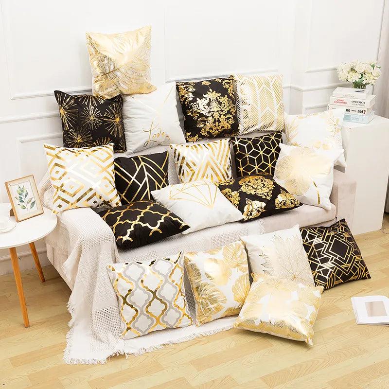 Elegant Gold Pillowcase - Martine's Bazaar