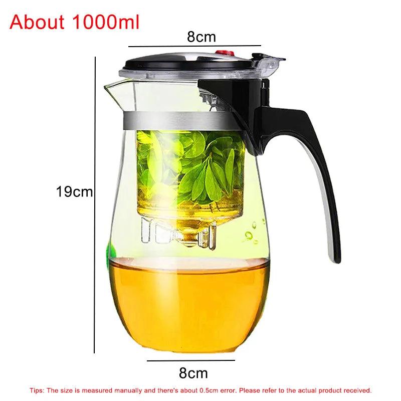 Heat Resistant Glass Tea Pot - Martine's Bazaar