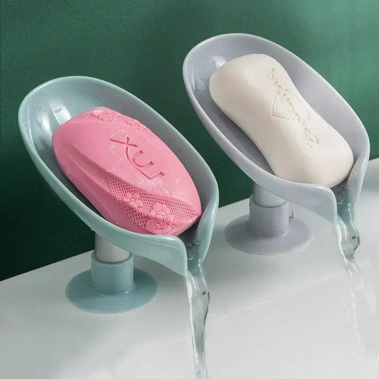 Pretty Leaf-Shaped Drain Soap HolderFor Your Bathroom - Martine's Bazaar