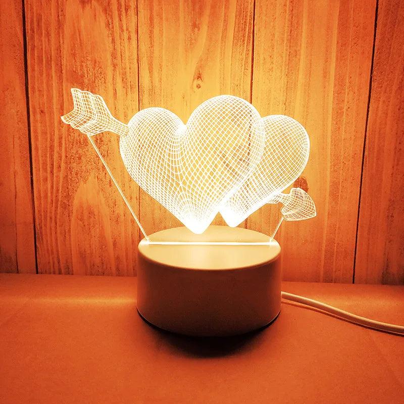 Romantic Night Light Table Lamp - Martine's Bazaar