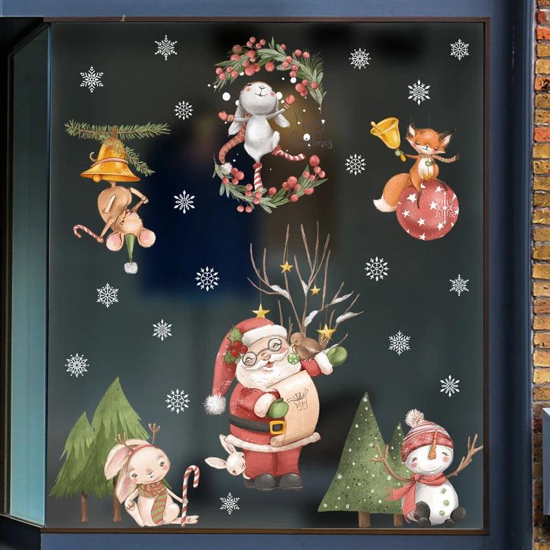 Santa Claus Window Stickers - Martine's Bazaar