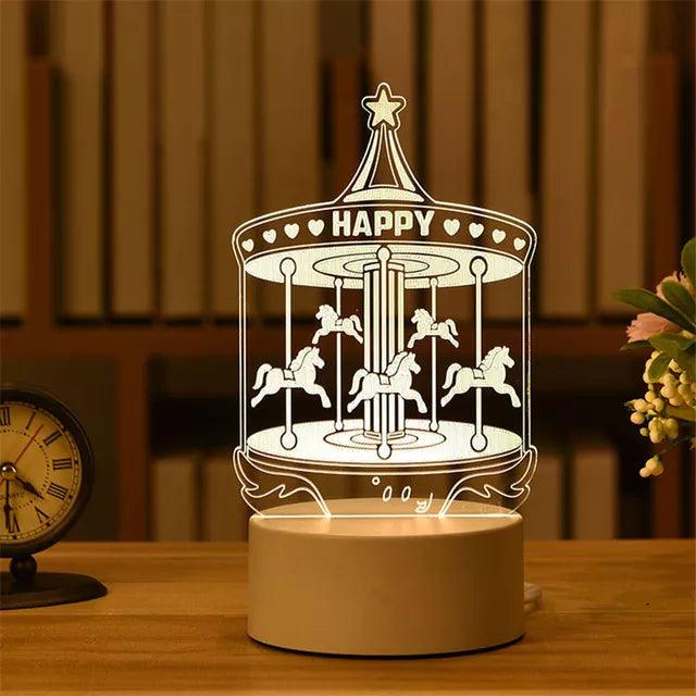 Romantic Night Light Table Lamp - Martine's Bazaar