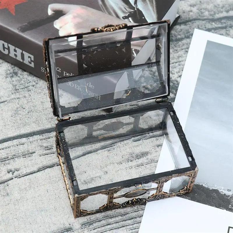 Elegant Vintage Transparent Jewelry Box For Women - Martine's Bazaar