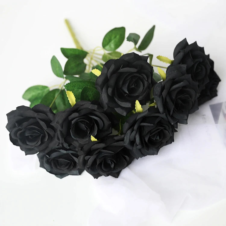 Black Rose Gothic Artificial Flowers