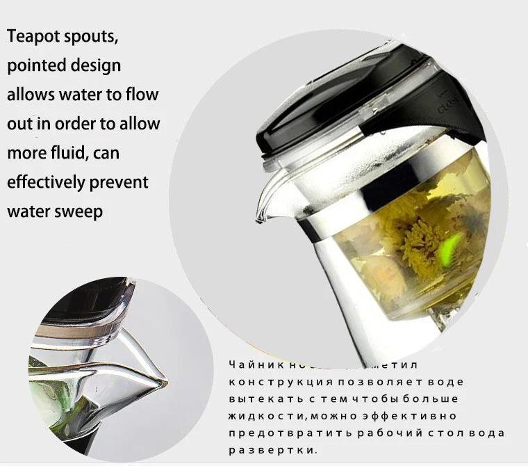 Heat Resistant Glass Tea Pot - Martine's Bazaar