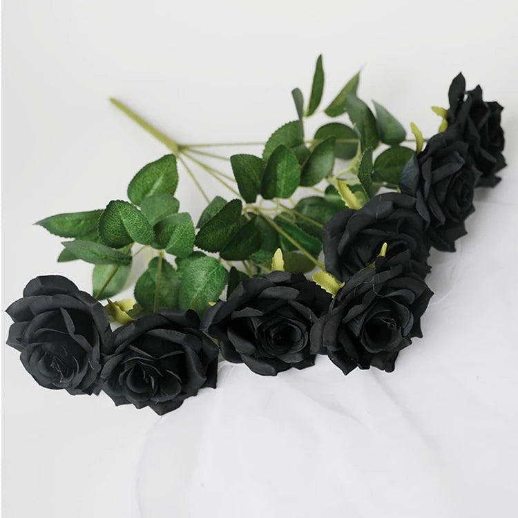 Black Rose Gothic Artificial Flowers