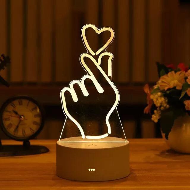 Romantic Night Light Table Lamp - Martine's Bazaar