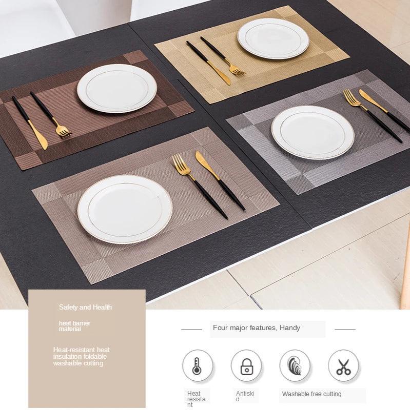 Elegant PVC Washable Placemats - Martine's Bazaar