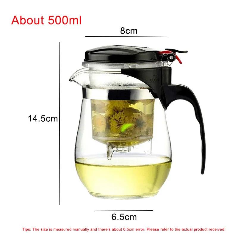 Heat Resistant Glass Tea Pot - Martine's Bazaar