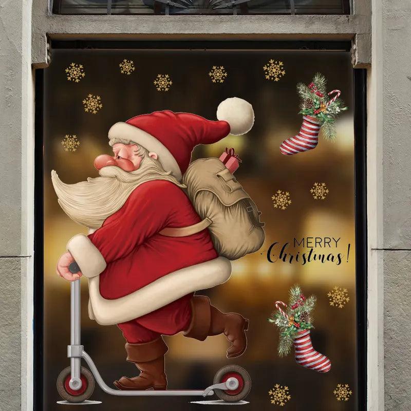 Santa Claus Window Stickers - Martine's Bazaar