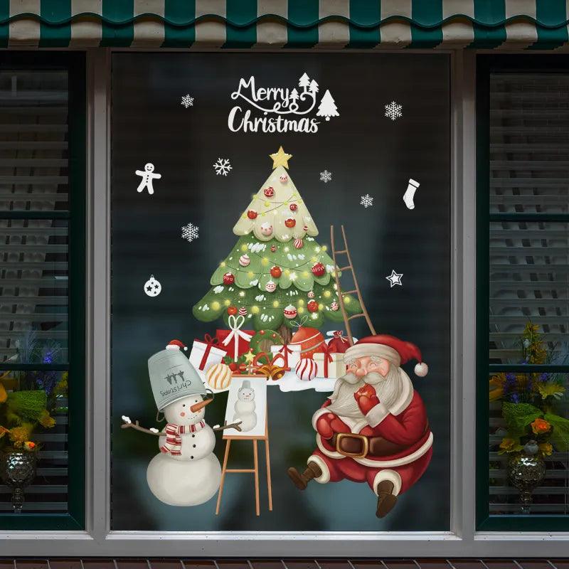 Santa Claus Window Stickers - Martine's Bazaar