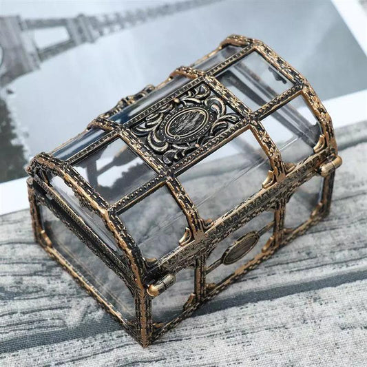 Elegant Vintage Transparent Jewelry Box For Women - Martine's Bazaar