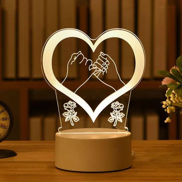 Romantic Night Light Table Lamp - Martine's Bazaar