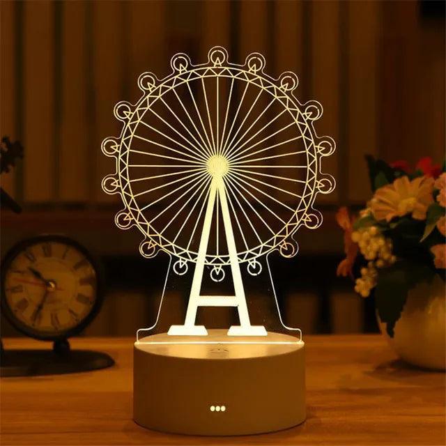 Romantic Night Light Table Lamp - Martine's Bazaar