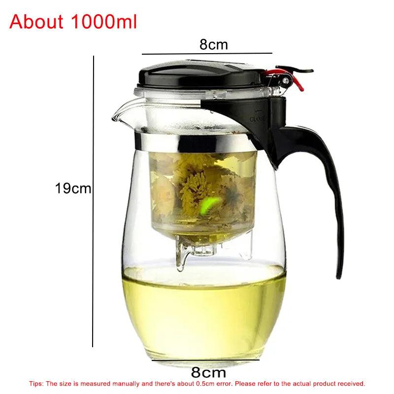 Heat Resistant Glass Tea Pot - Martine's Bazaar