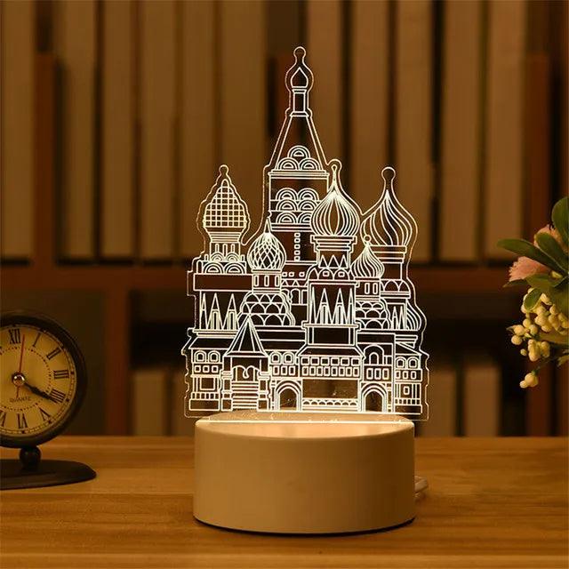 Romantic Night Light Table Lamp - Martine's Bazaar