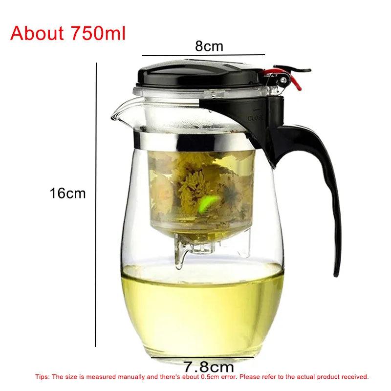 Heat Resistant Glass Tea Pot - Martine's Bazaar