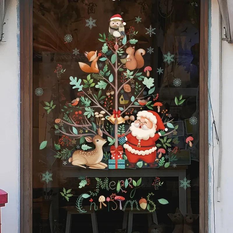 Santa Claus Window Stickers - Martine's Bazaar