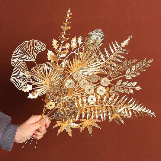 Dinky Golden Artificial Flowers For Special Occasions - Martine's Bazaar