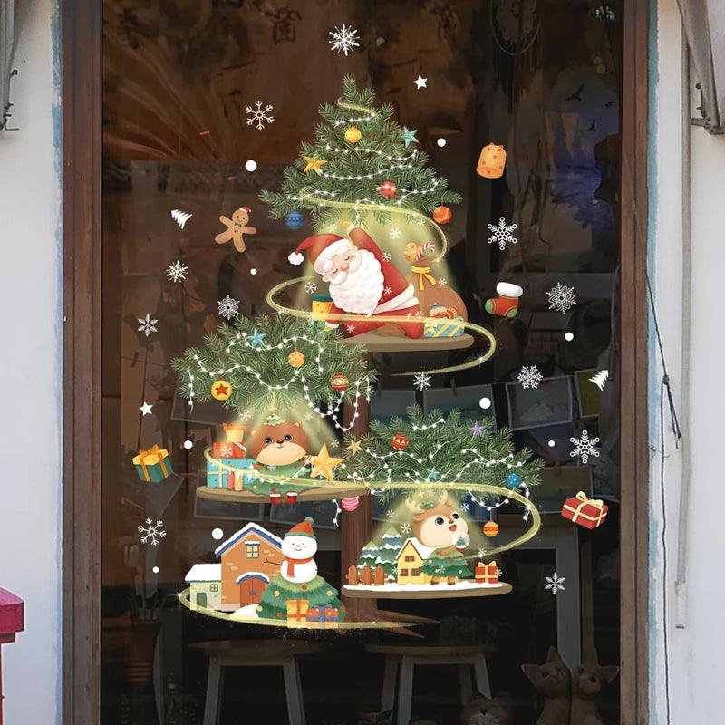 Santa Claus Window Stickers - Martine's Bazaar