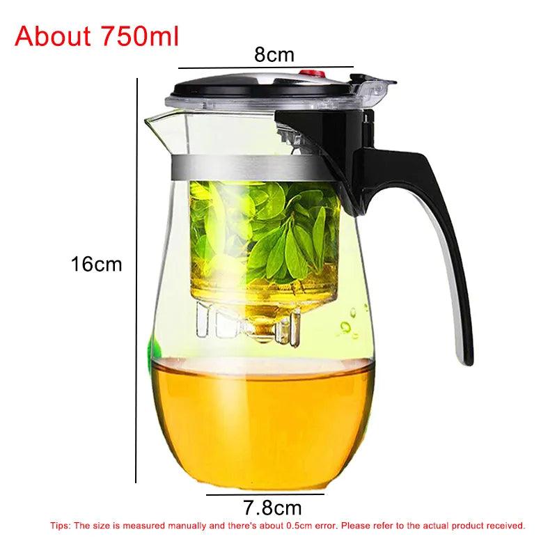 Heat Resistant Glass Tea Pot - Martine's Bazaar