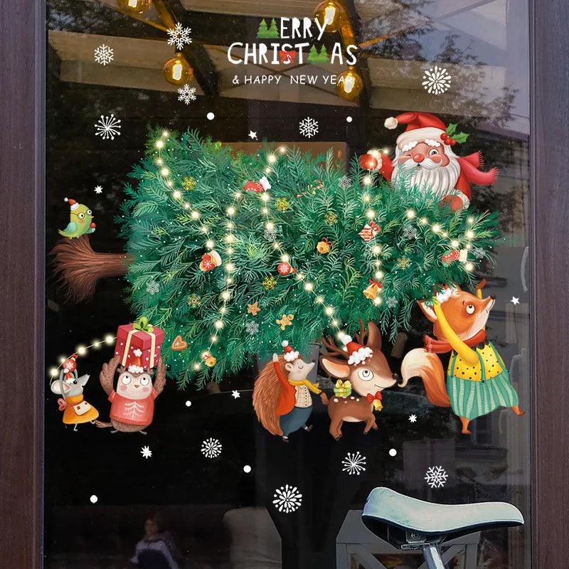 Santa Claus Window Stickers - Martine's Bazaar