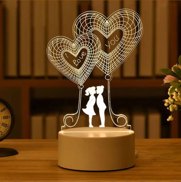 Romantic Night Light Table Lamp - Martine's Bazaar