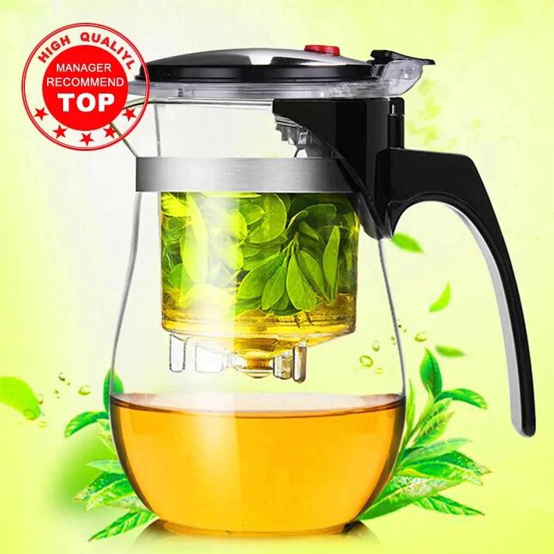 Heat Resistant Glass Tea Pot - Martine's Bazaar