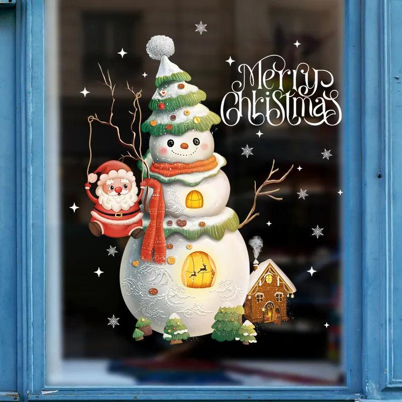 Santa Claus Window Stickers - Martine's Bazaar