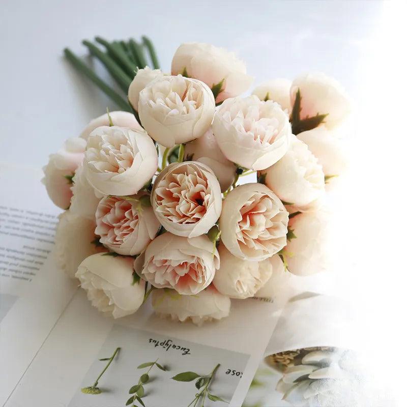 Beautiful Rose Artificial Silk Bouquet - Martine's Bazaar