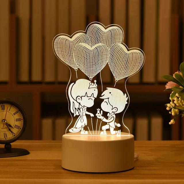 Romantic Night Light Table Lamp - Martine's Bazaar