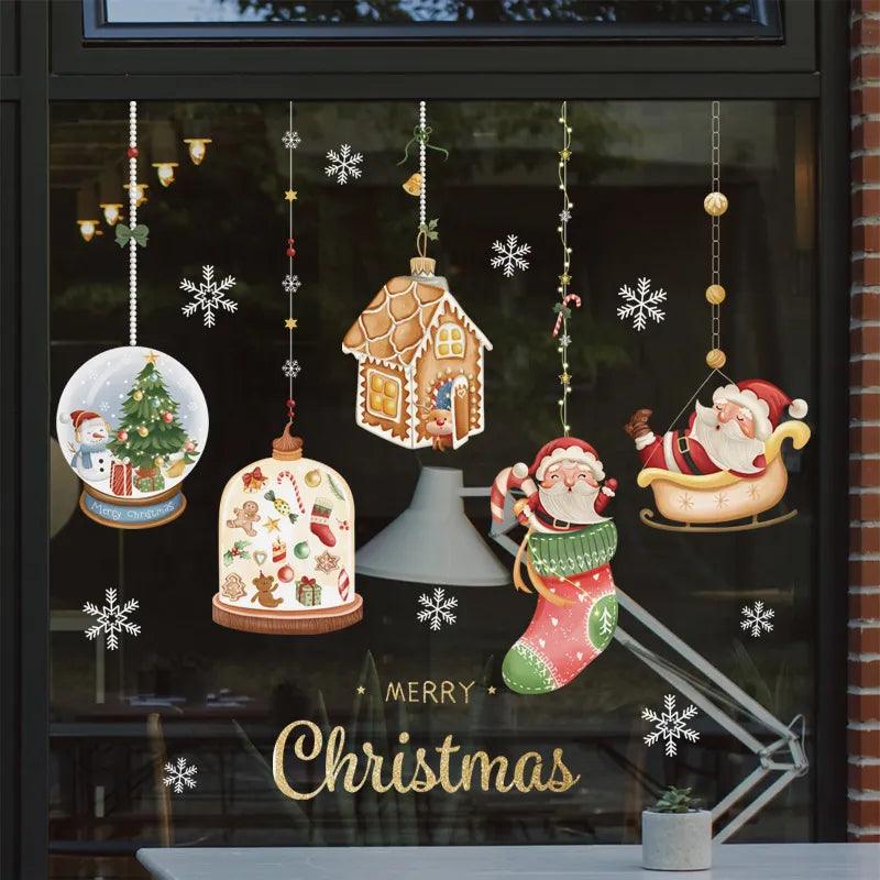 Santa Claus Window Stickers - Martine's Bazaar