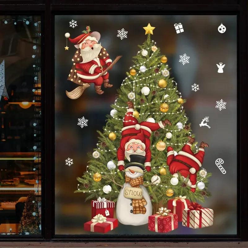 Santa Claus Window Stickers - Martine's Bazaar