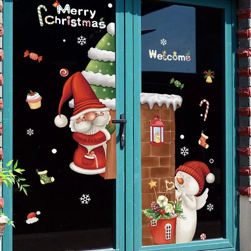 Santa Claus Window Stickers - Martine's Bazaar