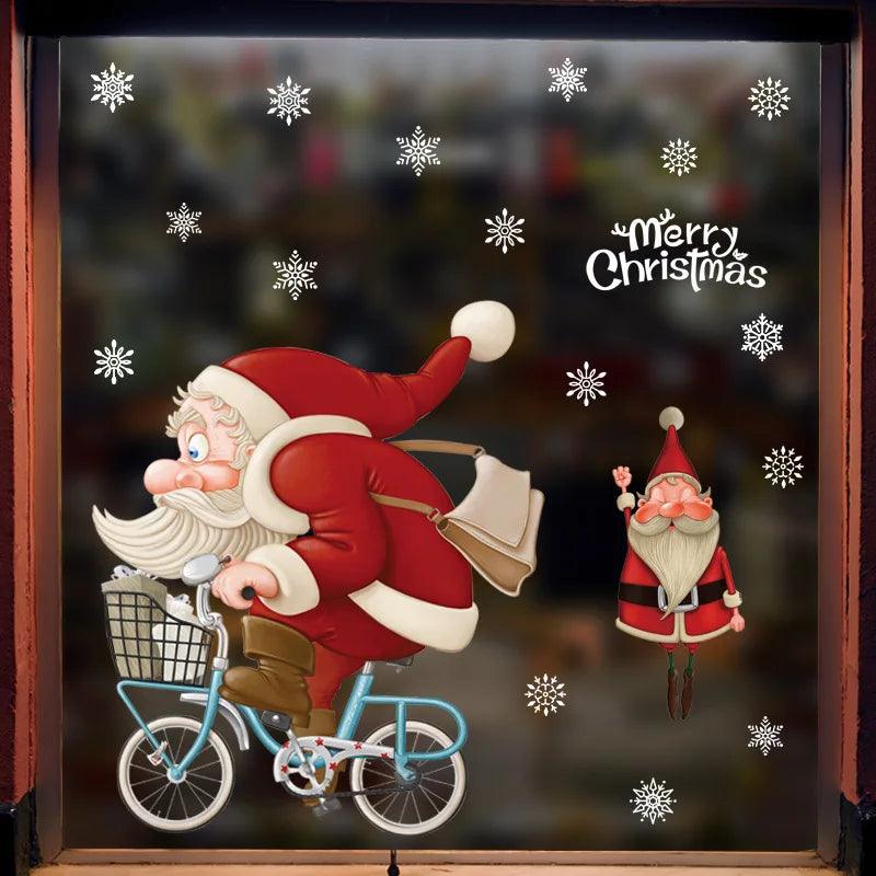 Santa Claus Window Stickers - Martine's Bazaar