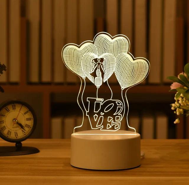 Romantic Night Light Table Lamp - Martine's Bazaar