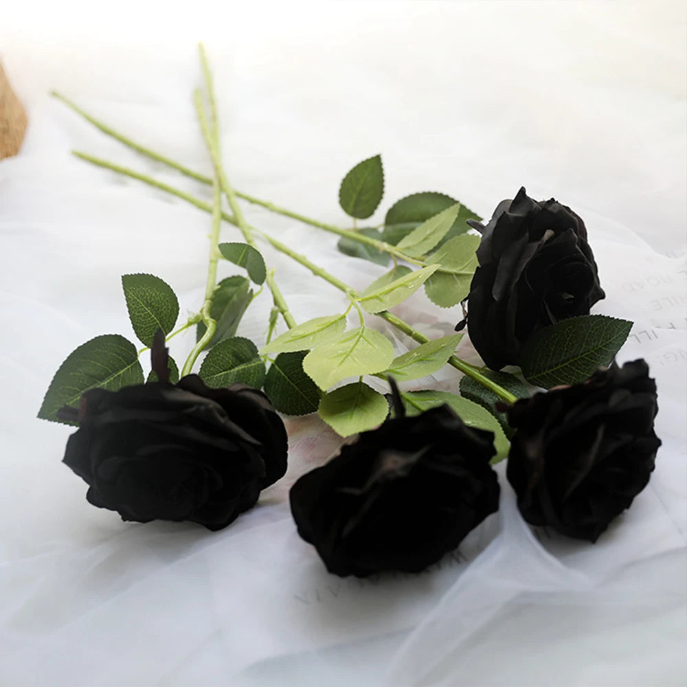 Black Rose Gothic Artificial Flowers