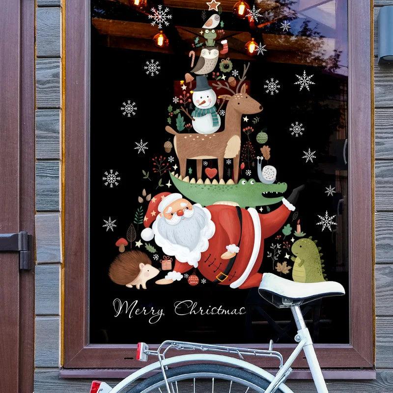 Santa Claus Window Stickers - Martine's Bazaar