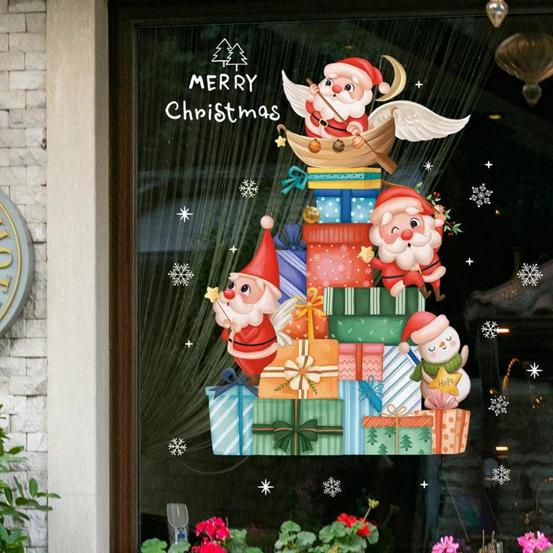 Santa Claus Window Stickers - Martine's Bazaar