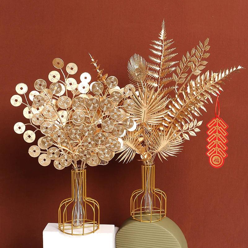 Dinky Golden Artificial Flowers - Martine's Bazaar